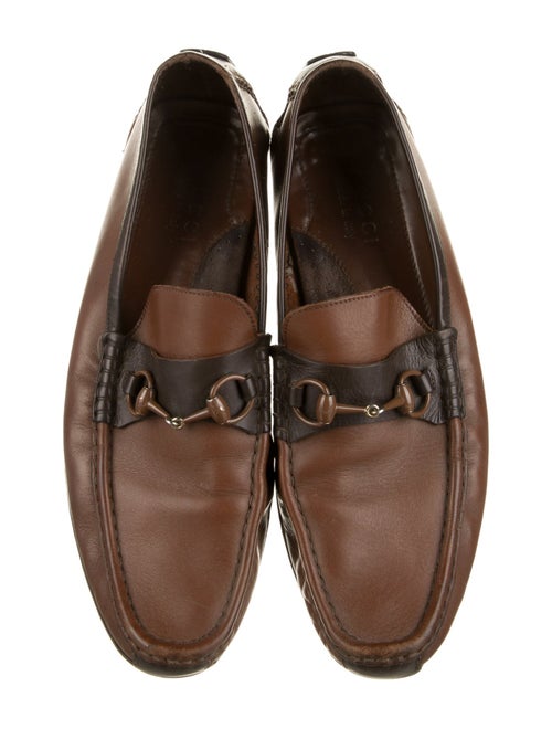 Gucci Horsebit Accent Leather Loafers