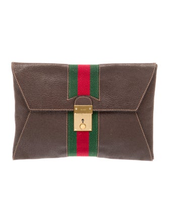 Gucci Web Clutch