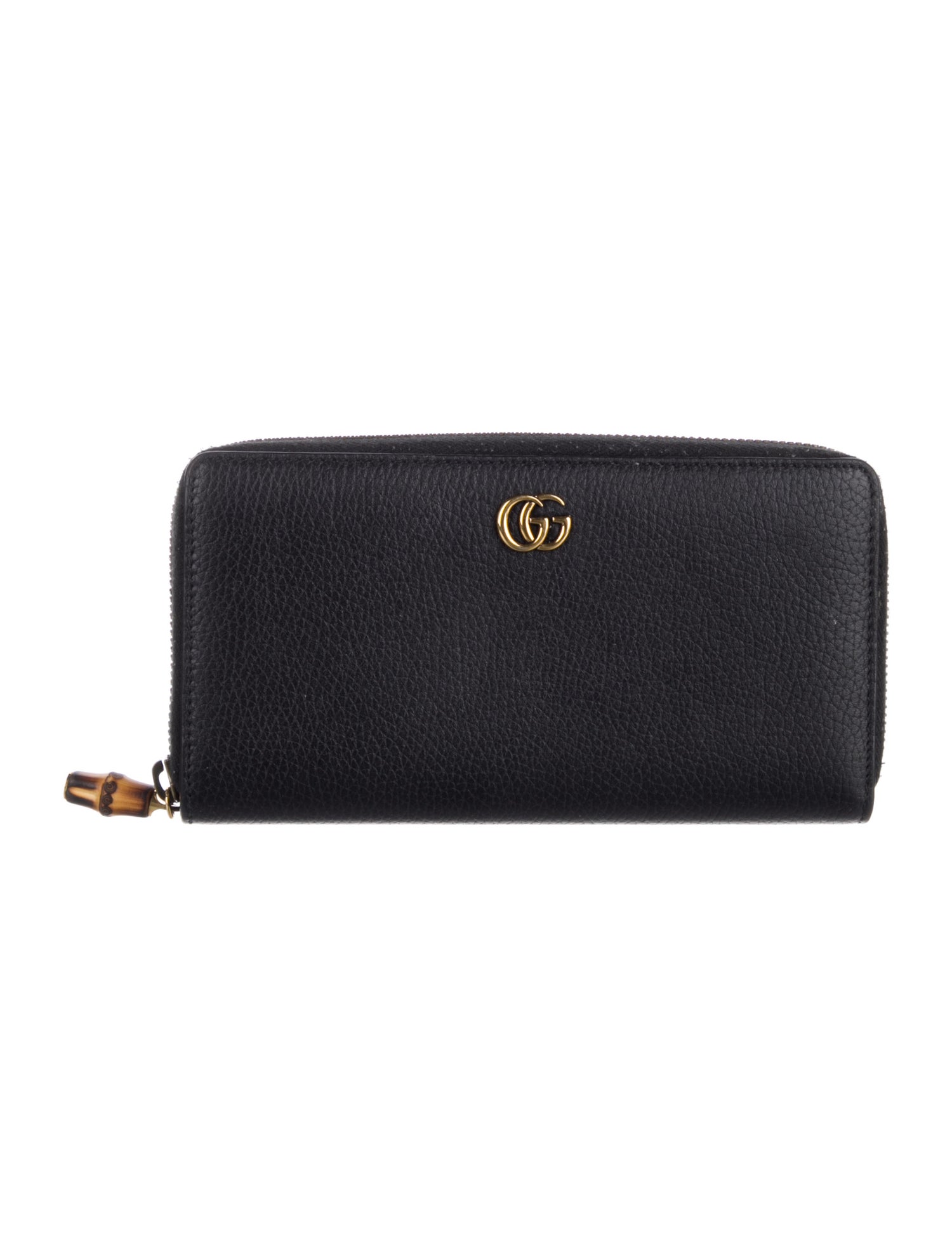 Gucci Interlocking GG Zip Double G Logo Wallet