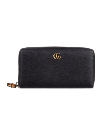 Gucci Interlocking GG Zip Double G Logo Wallet