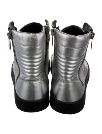 Gucci Leather Animal Print Sneakers