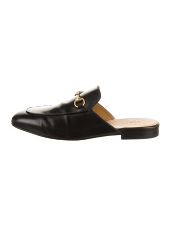 Gucci Horsebit Accent Leather Mules