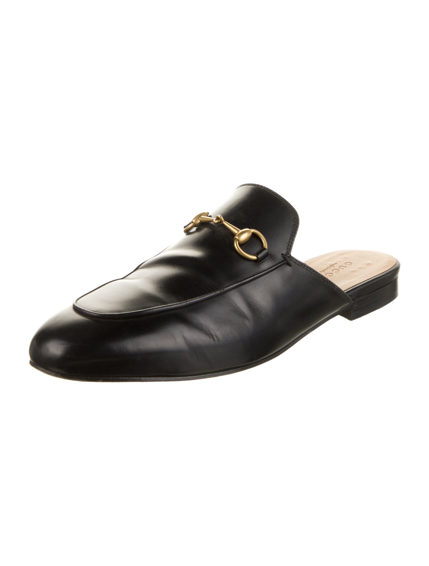 Gucci Horsebit Accent Leather Mules