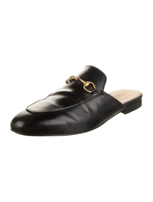 Gucci Horsebit Accent Leather Mules