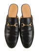 Gucci Horsebit Accent Leather Mules