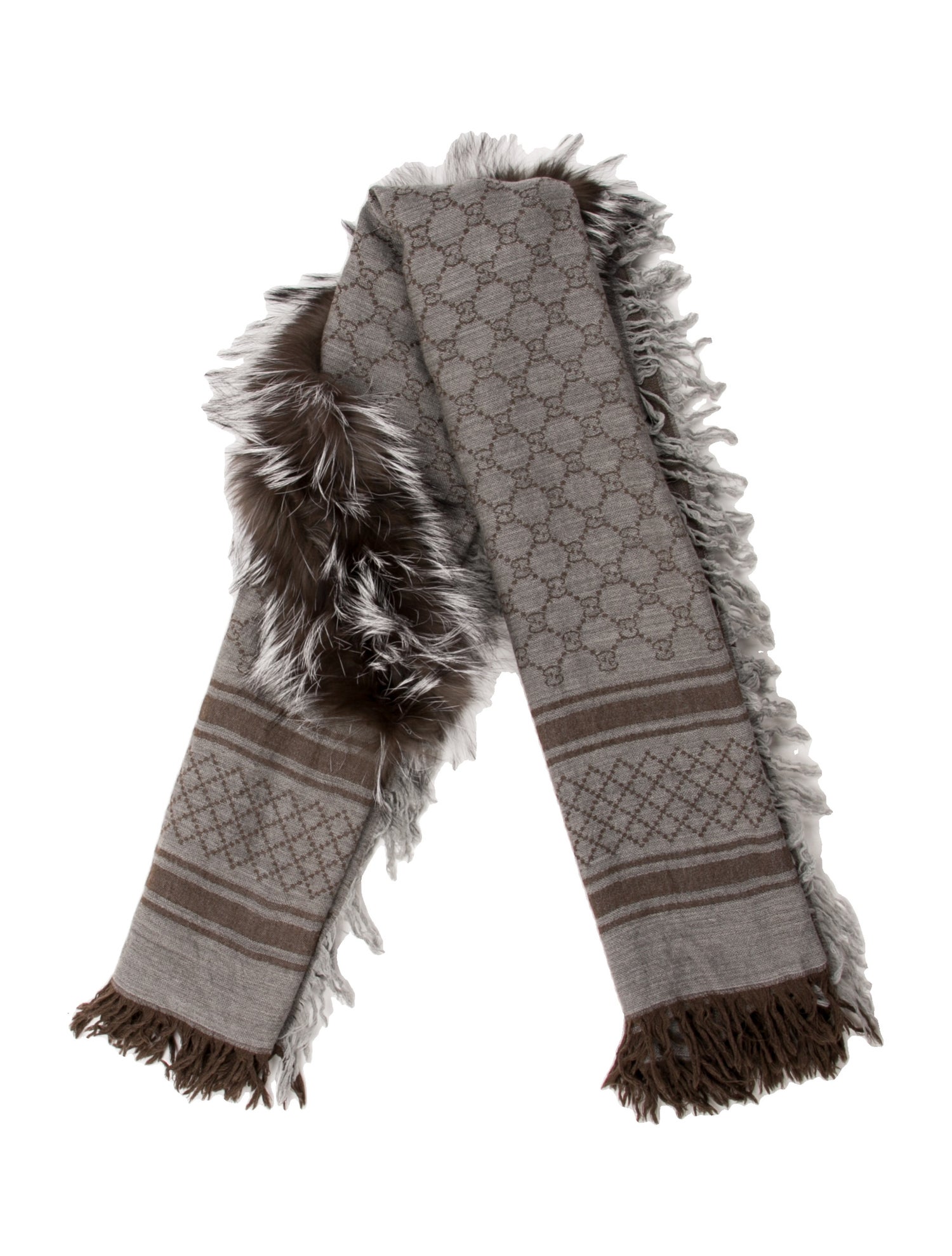 Gucci Wool Printed Scarf