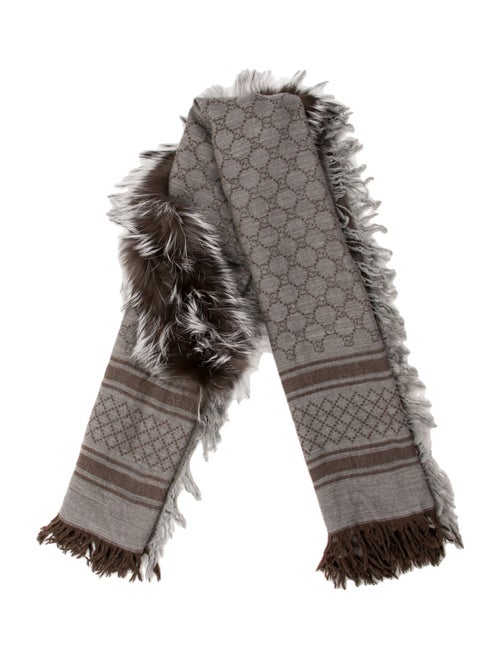 Gucci Wool Printed Scarf