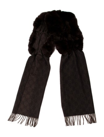 Gucci Cashmere GG Logo Scarf