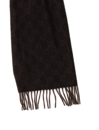 Gucci Cashmere GG Logo Scarf