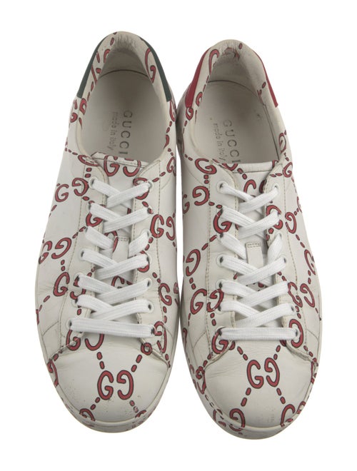 Gucci Leather Printed Sneakers