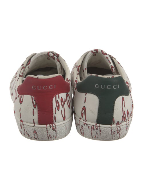 Gucci Leather Printed Sneakers