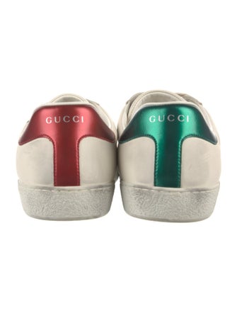 Gucci Leather Printed Sneakers
