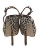 Gucci Ponyhair Animal Print Slingback Pumps