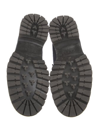 Gucci Horsebit Accent Suede Loafers