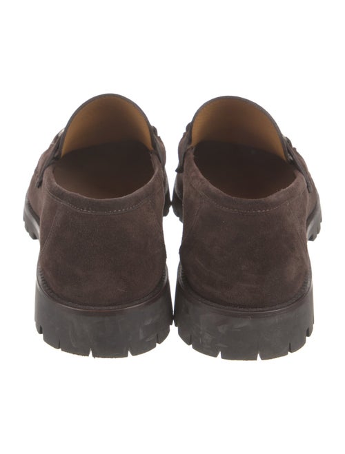 Gucci Horsebit Accent Suede Loafers