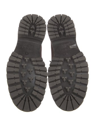 Gucci Horsebit Accent Suede Loafers