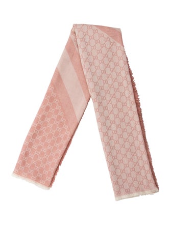 Gucci Wool GG Canvas Scarf