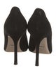 Gucci Tiger Head Accent Suede Pumps