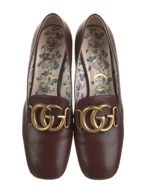 Gucci Double G Logo Leather Pumps