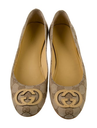 Gucci GG Canvas Canvas Ballet Flats