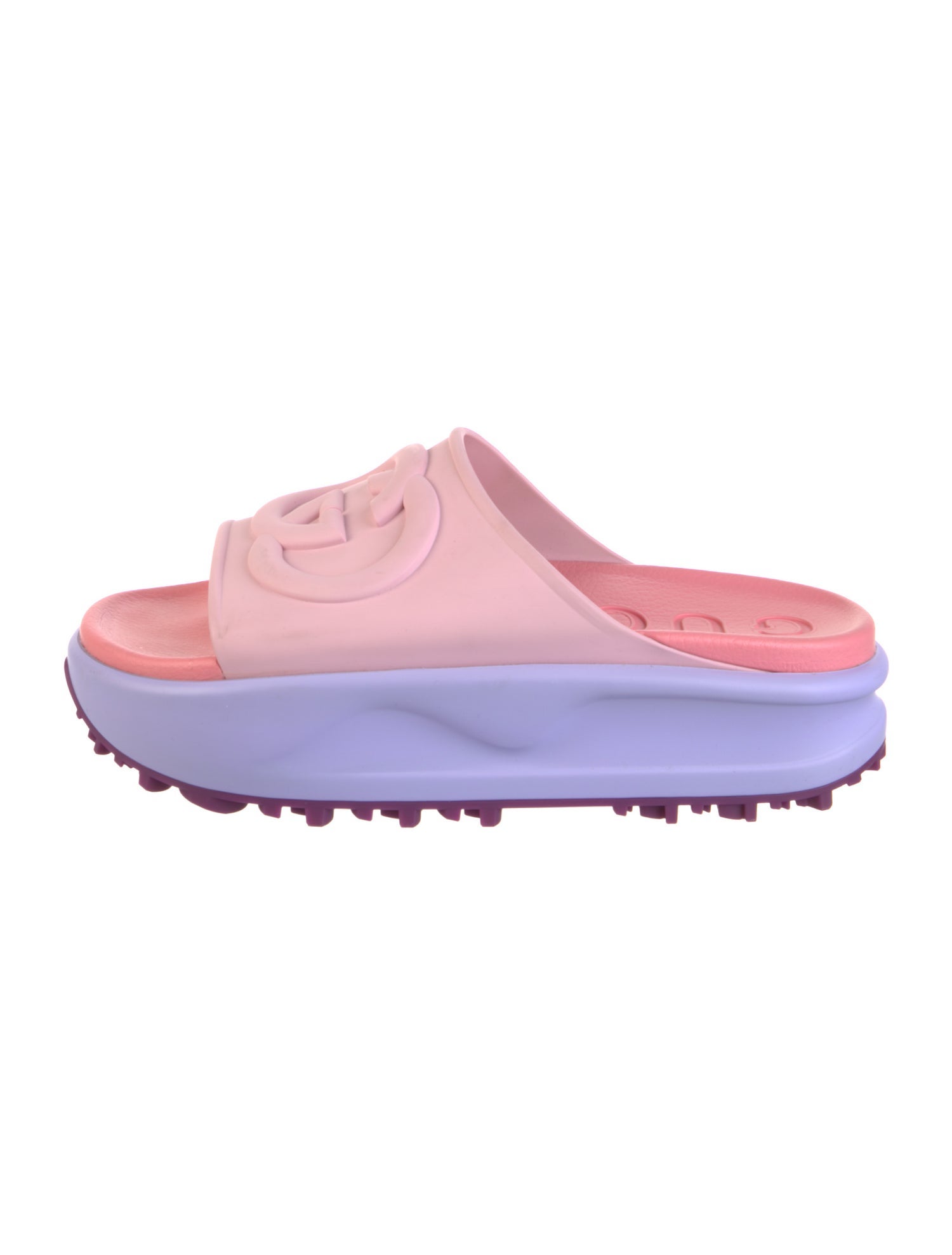 Gucci Interlocking G Logo Rubber Slides