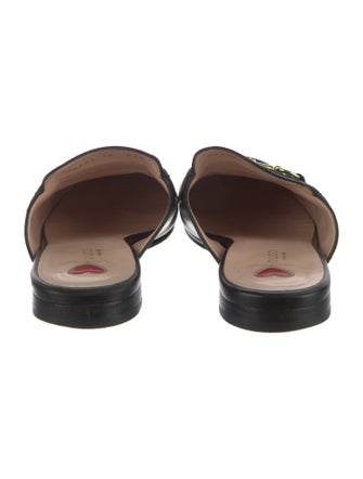 Gucci Web Accent Leather Mules