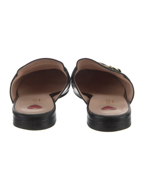 Gucci Web Accent Leather Mules