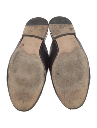 Gucci Web Accent Leather Mules