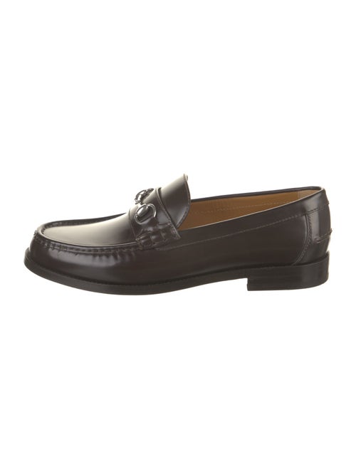 Gucci Interlocking G Logo Leather Dress Loafers