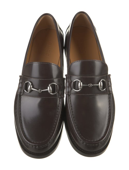 Gucci Interlocking G Logo Leather Dress Loafers