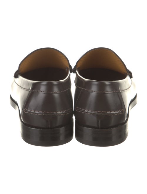 Gucci Interlocking G Logo Leather Dress Loafers