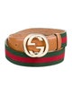 Gucci Web Accent Canvas Belt