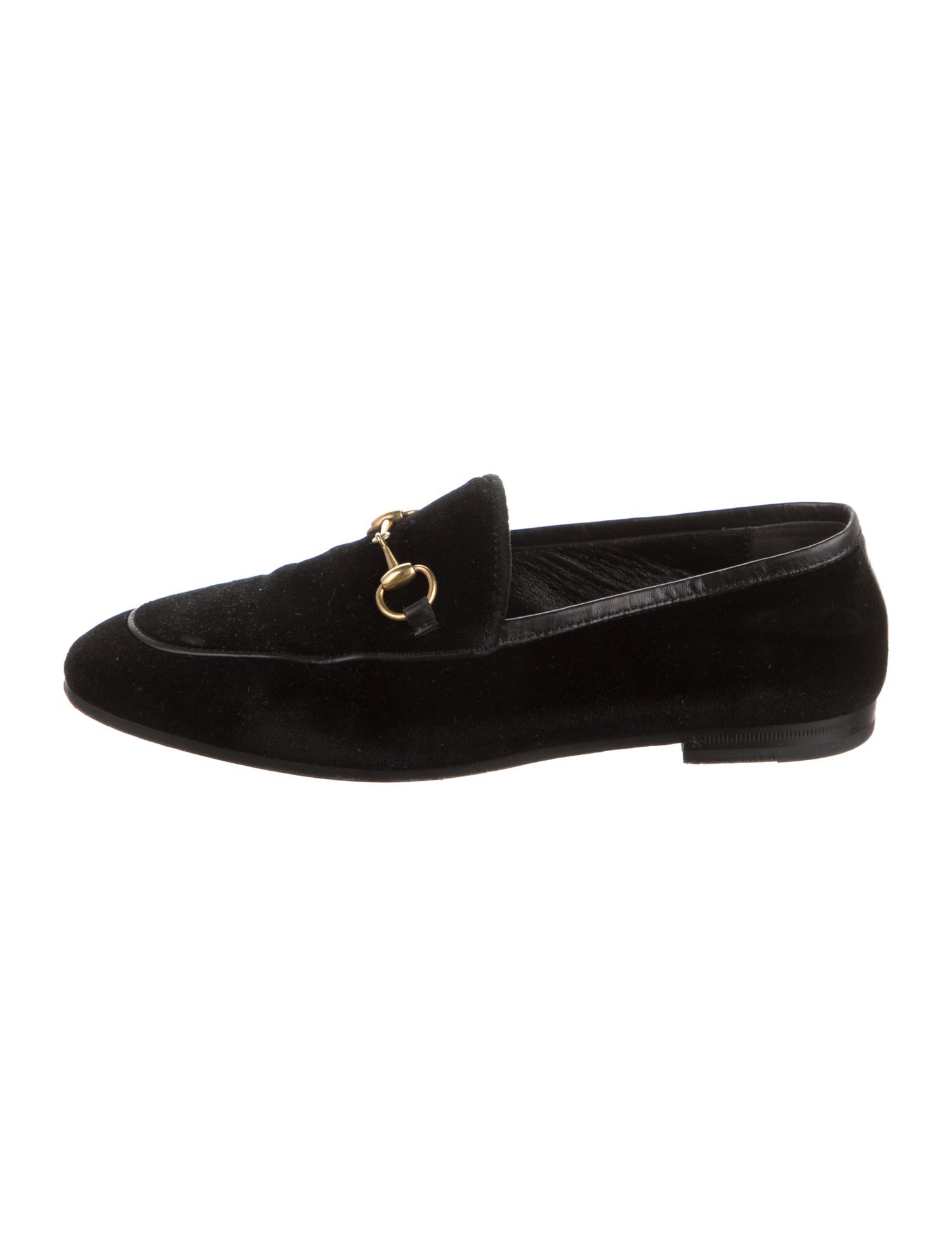 Gucci Horsebit Accent Velvet Loafers