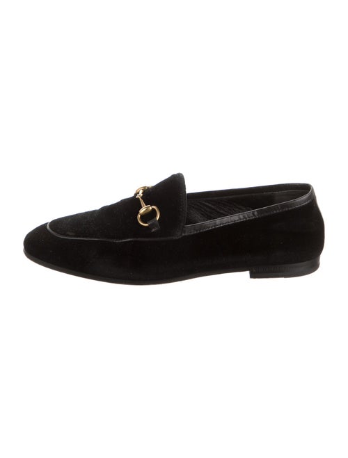 Gucci Horsebit Accent Velvet Loafers
