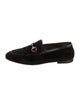 Gucci Horsebit Accent Velvet Loafers
