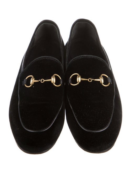 Gucci Horsebit Accent Velvet Loafers
