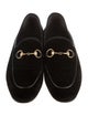 Gucci Horsebit Accent Velvet Loafers
