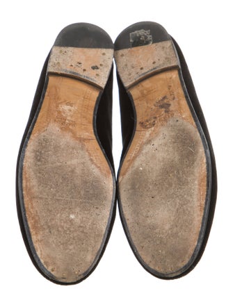 Gucci Horsebit Accent Velvet Loafers