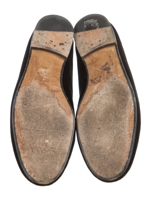 Gucci Horsebit Accent Velvet Loafers