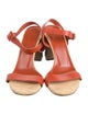 Gucci Bamboo Accent Leather Sandals