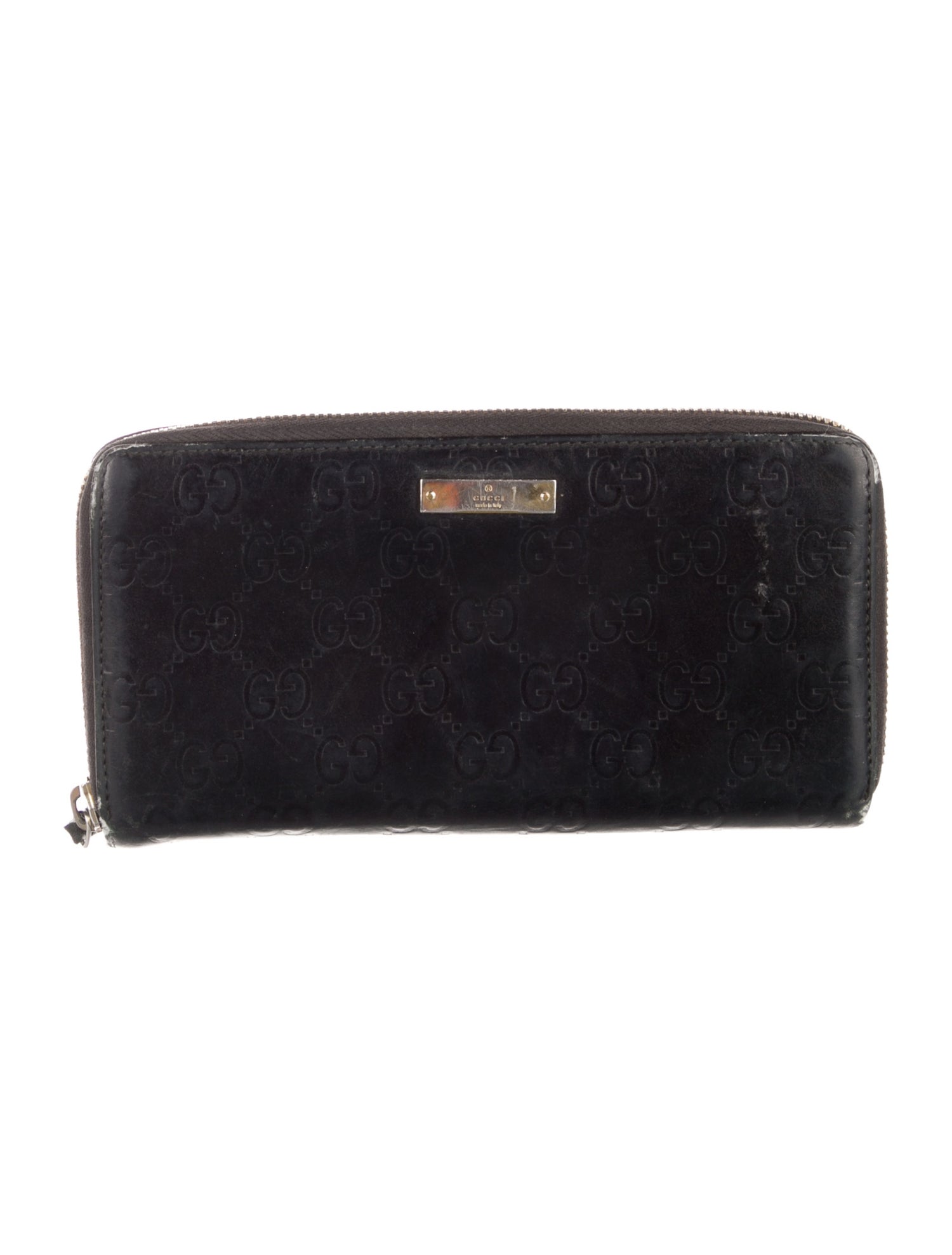 Gucci Zip Around GG Signature Continental Wallet