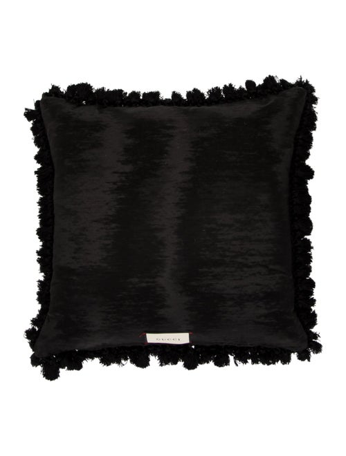 Gucci 'GUCCY' Teddy Bear Needlepoint Cushion