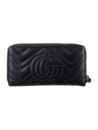 Gucci Marmont Double G Logo Continental Wallet