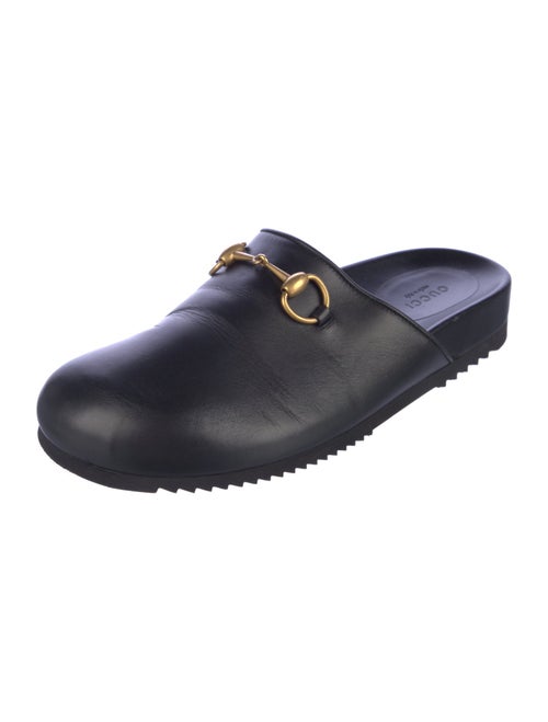 Gucci Horsebit Accent Leather Mules