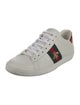 Gucci Web Accent Leather Sneakers