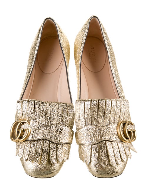 Gucci Double G Logo Leather Loafers