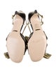 Gucci Leather Colorblock Pattern Slingback Sandals