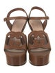 Gucci Interlocking G Logo Leather Sandals