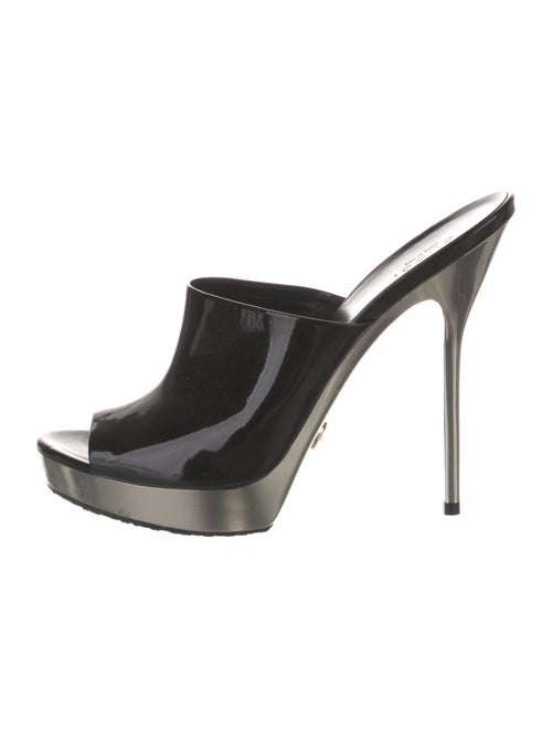 Gucci Hysteria Accent Patent Leather Slides