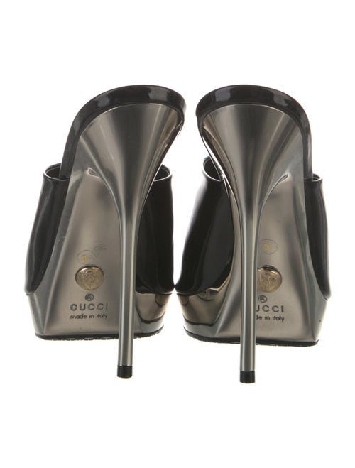 Gucci Hysteria Accent Patent Leather Slides